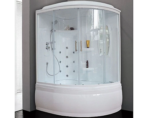 Заказать Душевой бокс Royal Bath ALP 150x100 RB150ALP-T-L с гидромассажем в магазине сантехники Santeh-Crystal.ru