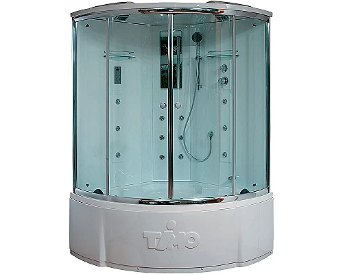 Приобрести Душевой бокс Timo Lux 150x150 T-7755 с гидромассажем в магазине сантехники Santeh-Crystal.ru