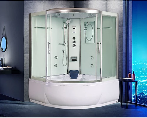 Заказать Душевой бокс WeltWasser WW500 Emmer 15055 150x150 10000003291 профиль Хром стекло прозрачное в магазине сантехники Santeh-Crystal.ru