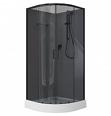 Душевая кабина Aquanet Passion EVO R Black 90х90 267259 без гидромассажа