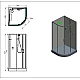 Заказать Душевая кабина Aquanet Passion EVO R Black 100х100 282010 без гидромассажа в магазине сантехники Santeh-Crystal.ru