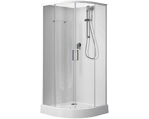 Заказать Душевая кабина Aquanet Passion EVO R White 100х100 281965 без гидромассажа в магазине сантехники Santeh-Crystal.ru