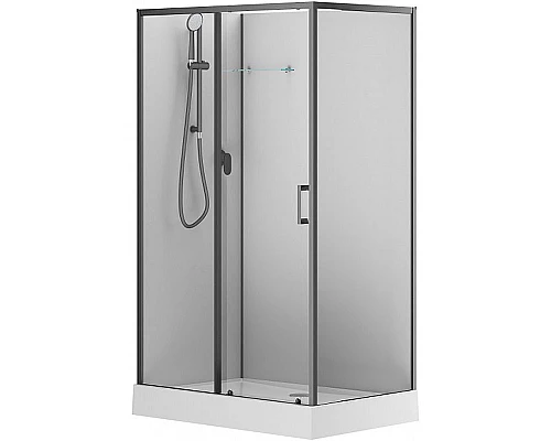 Приобрести Душевая кабина Aquanet Passion EVO Black 120х80 L 282012 без гидромассажа в магазине сантехники Santeh-Crystal.ru