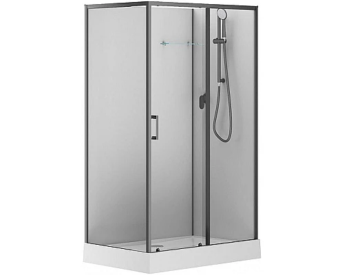 Заказать Душевая кабина Aquanet Passion EVO Black 120х80 R 282011 без гидромассажа в магазине сантехники Santeh-Crystal.ru