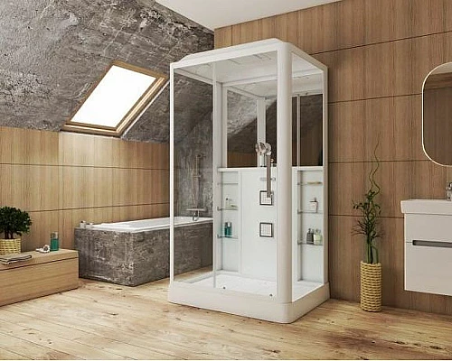 Приобрести Душевая кабина Grossman 120x90 GR127L с гидромассажем в магазине сантехники Santeh-Crystal.ru