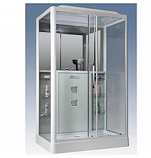 Душевая кабина Grossman GR-128 135x90 профиль Белый стекло прозрачное