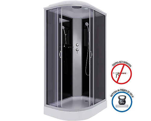 Заказать Душевая кабина Niagara Classic 120х80 NG-3512-14R без гидромассажа в магазине сантехники Santeh-Crystal.ru