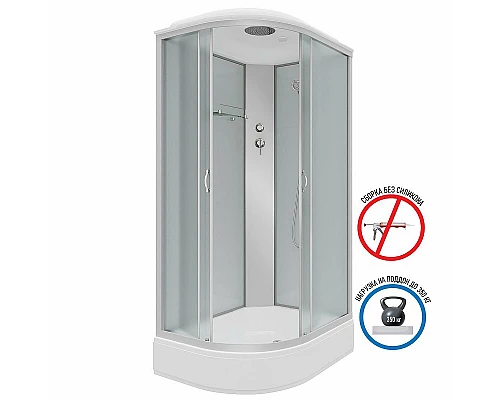 Приобрести Душевая кабина Niagara Classic 100х80 L NG-33084L без гидромассажа в магазине сантехники Santeh-Crystal.ru