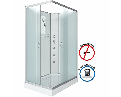 Приобрести Душевая кабина Niagara Classic 110х80 NG-43185-14QBKG с гидромассажем в магазине сантехники Santeh-Crystal.ru