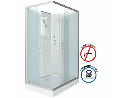 Заказать Душевая кабина Niagara Classic 110х80 NG-43185-14QBK без гидромассажа в магазине сантехники Santeh-Crystal.ru