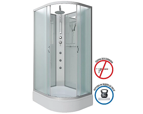 Приобрести Душевая кабина Niagara Classic 120х90 L NG-33294-14LBKTG с гидромассажем в магазине сантехники Santeh-Crystal.ru