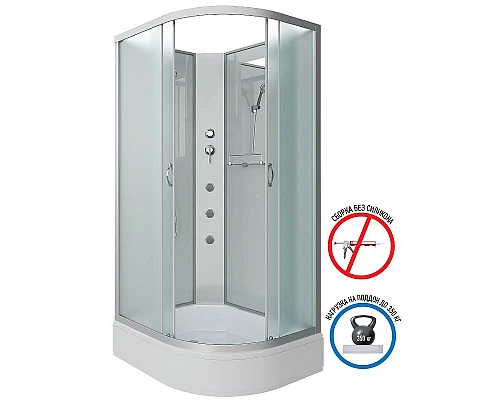 Приобрести Душевая кабина Niagara Classic 130х90 L NG-33394-14LBKG с гидромассажем в магазине сантехники Santeh-Crystal.ru