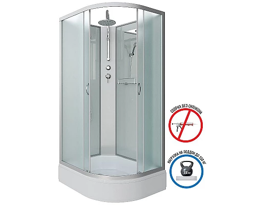 Заказать Душевая кабина Niagara Classic 130х90 L NG-33394-14LBKT без гидромассажа в магазине сантехники Santeh-Crystal.ru