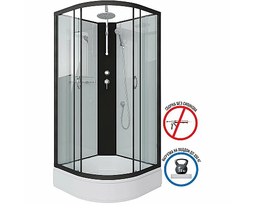 Купить Душевая кабина Niagara Classic 80х80 NG-6703-14BKT без гидромассажа в магазине сантехники Santeh-Crystal.ru