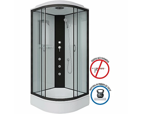 Приобрести Душевая кабина Niagara Classic 80х80 NG-6703-14G с гидромассажем в магазине сантехники Santeh-Crystal.ru