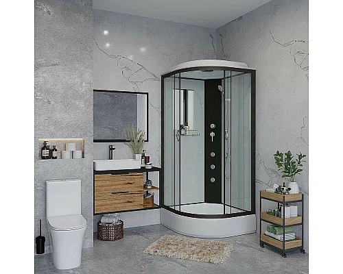 Приобрести Душевая кабина Niagara Classic 80х80 NG-6703-14G с гидромассажем в магазине сантехники Santeh-Crystal.ru