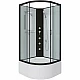 Приобрести Душевая кабина Niagara Classic 80х80 NG-6707-14BKG с гидромассажем в магазине сантехники Santeh-Crystal.ru