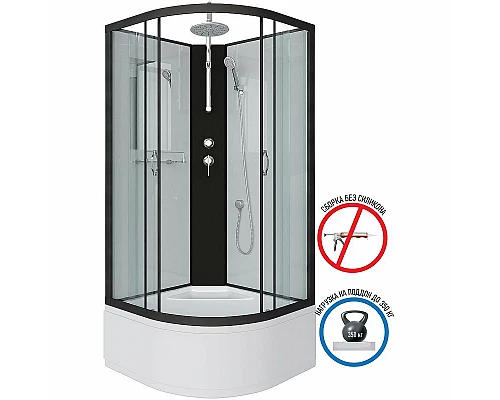 Купить Душевая кабина Niagara Classic 90х90 NG-6708-14BKT без гидромассажа в магазине сантехники Santeh-Crystal.ru