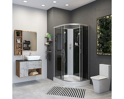 Купить Душевая кабина Niagara Classic 120х80 L NG-3512-14LBK без гидромассажа в магазине сантехники Santeh-Crystal.ru