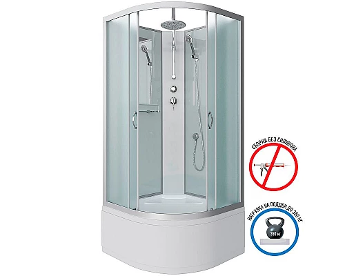 Купить Душевая кабина Niagara Classic 80x80 NG-2307-14BKT без гидромассажа в магазине сантехники Santeh-Crystal.ru