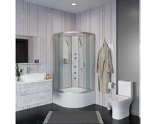 Заказать Душевая кабина Niagara Classic 100x100 NG-2309-14BKG с гидромассажем в магазине сантехники Santeh-Crystal.ru