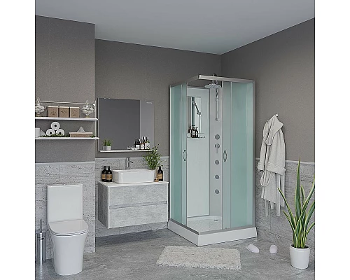 Купить Душевая кабина Niagara Classic 90х90 NG-1101-14BKTG с гидромассажем в магазине сантехники Santeh-Crystal.ru