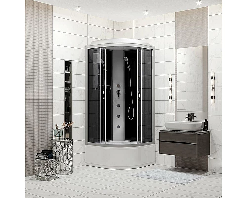 Приобрести Душевая кабина Niagara Classic 80x80 NG-2507-14G с гидромассажем в магазине сантехники Santeh-Crystal.ru