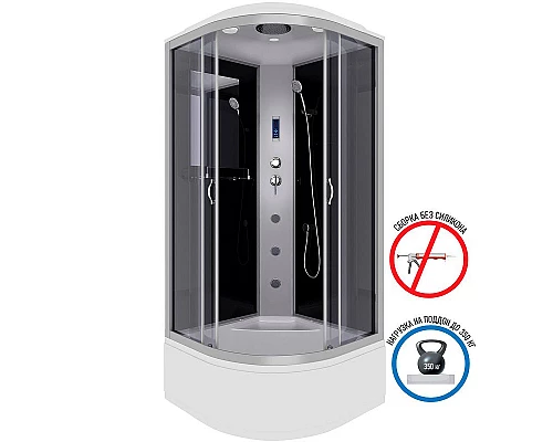 Заказать Душевая кабина Niagara Classic 80x80 NG-2507-14F с гидромассажем в магазине сантехники Santeh-Crystal.ru