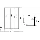 Заказать Душевая кабина Niagara Classic 90х70 R NG-33974-14RBK без гидромассажа в магазине сантехники Santeh-Crystal.ru