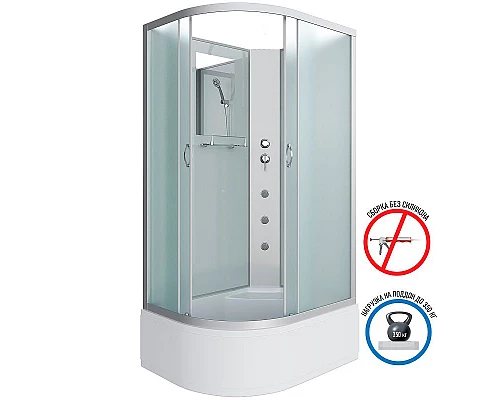 Купить Душевая кабина Niagara Classic 120x80 R NG-2310-14RBKG с гидромассажем в магазине сантехники Santeh-Crystal.ru