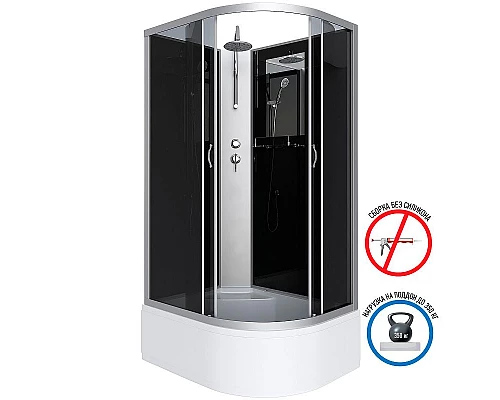 Приобрести Душевая кабина Niagara Classic 120x80 L NG-2510-14LBKT без гидромассажа в магазине сантехники Santeh-Crystal.ru