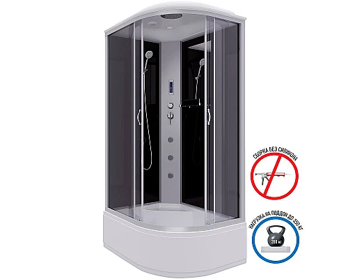 Приобрести Душевая кабина Niagara Classic 120x80 L NG-2510-14LF с гидромассажем в магазине сантехники Santeh-Crystal.ru