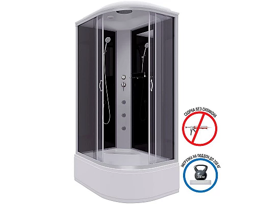 Приобрести Душевая кабина Niagara Classic 120x80 L NG-2510-14LG с гидромассажем в магазине сантехники Santeh-Crystal.ru