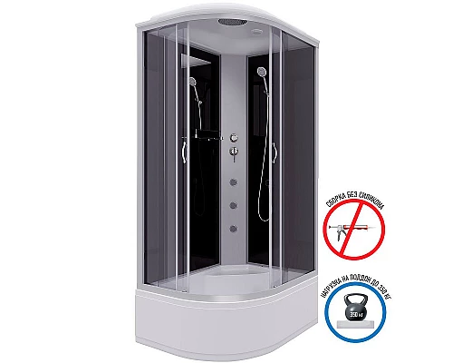 Заказать Душевая кабина Niagara Classic 120x80 R NG-2510-14RG с гидромассажем в магазине сантехники Santeh-Crystal.ru