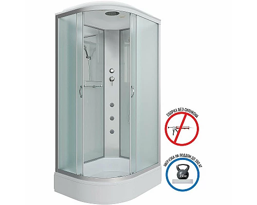 Заказать Душевая кабина Niagara Classic 90х80 R NG-33984-14RG с гидромассажем в магазине сантехники Santeh-Crystal.ru