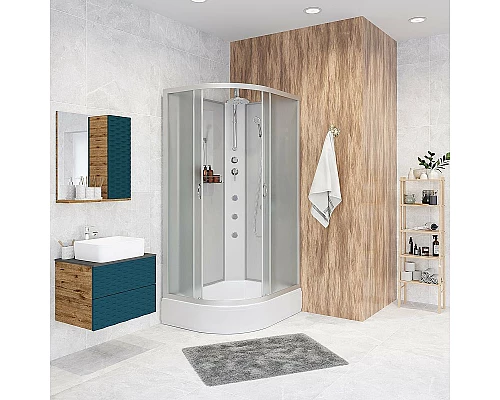 Купить Душевая кабина Niagara Classic 100х90 R NG-33094-14RBKTG с гидромассажем в магазине сантехники Santeh-Crystal.ru