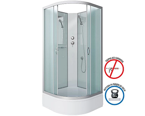 Приобрести Душевая кабина Niagara Classic 90x90 NG-3301-14BK без гидромассажа в магазине сантехники Santeh-Crystal.ru