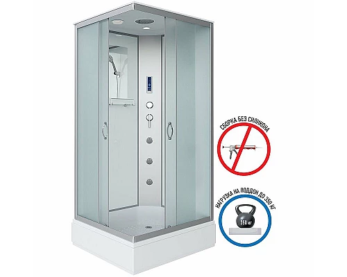 Заказать Душевая кабина Niagara Classic 90х80 NG-33984-14QF с гидромассажем в магазине сантехники Santeh-Crystal.ru