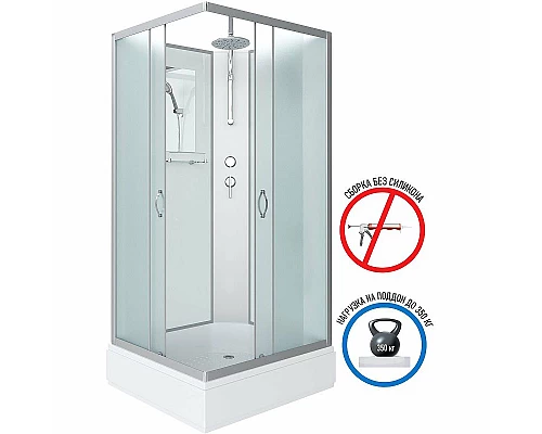 Заказать Душевая кабина Niagara Classic 100х80 NG-33084-14QBKT без гидромассажа в магазине сантехники Santeh-Crystal.ru