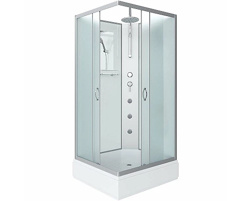 Заказать Душевая кабина Niagara Classic 100х80 NG-33084-14QBKTG с гидромассажем в магазине сантехники Santeh-Crystal.ru