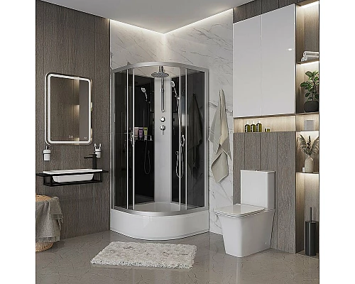 Заказать Душевая кабина Niagara Classic 80x80 NG-3503-14BKT без гидромассажа в магазине сантехники Santeh-Crystal.ru