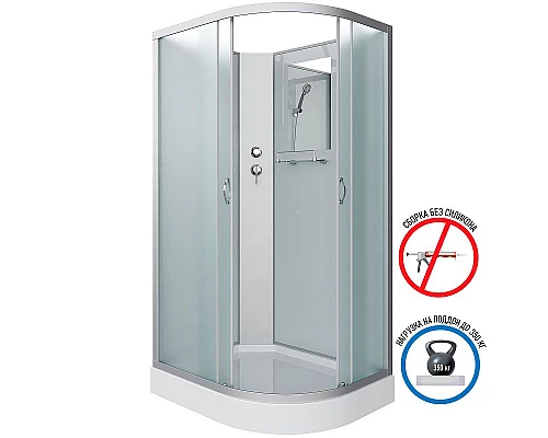 Приобрести Душевая кабина Niagara Classic 120x80 L NG-3312-14LBK без гидромассажа в магазине сантехники Santeh-Crystal.ru