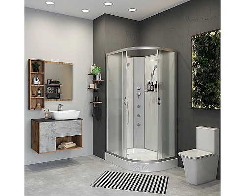 Купить Душевая кабина Niagara Classic 120x80 L NG-3312-14LBKG с гидромассажем в магазине сантехники Santeh-Crystal.ru