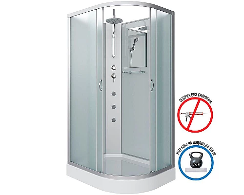 Купить Душевая кабина Niagara Classic 120x80 L NG-3312-14LBKTG с гидромассажем в магазине сантехники Santeh-Crystal.ru