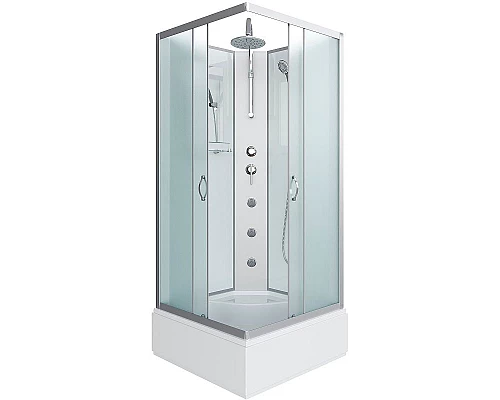 Заказать Душевая кабина Niagara Classic 90x90 NG-1108-14BKTG с гидромассажем в магазине сантехники Santeh-Crystal.ru