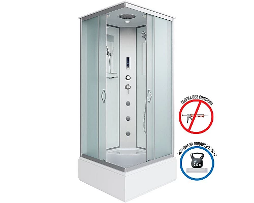 Заказать Душевая кабина Niagara Classic 90x90 NG-1108-14F с гидромассажем в магазине сантехники Santeh-Crystal.ru