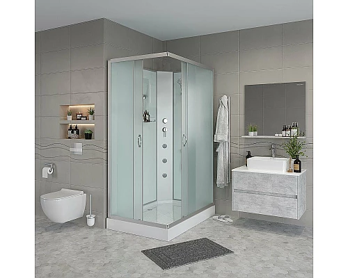 Купить Душевая кабина Niagara Classic 100х80 NG-43085-14QBKG с гидромассажем в магазине сантехники Santeh-Crystal.ru