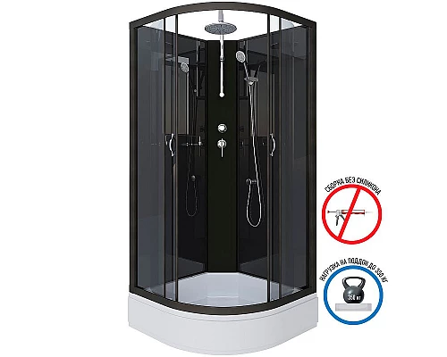 Купить Душевая кабина Niagara Classic 90x90 NG-6501-14BKT без гидромассажа в магазине сантехники Santeh-Crystal.ru