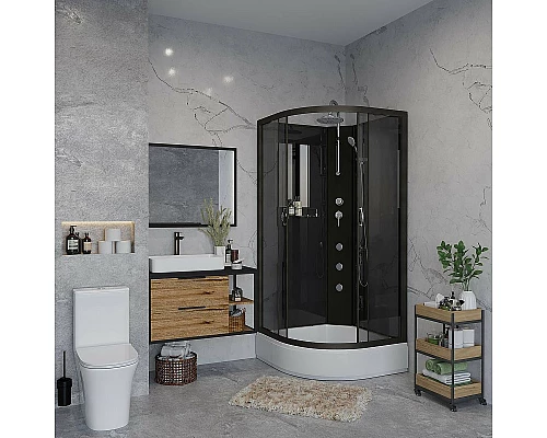 Купить Душевая кабина Niagara Classic 90x90 NG-6501-14BKTG с гидромассажем в магазине сантехники Santeh-Crystal.ru