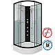 Купить Душевая кабина Niagara Classic 90x90 NG-6701-14BKG с гидромассажем в магазине сантехники Santeh-Crystal.ru